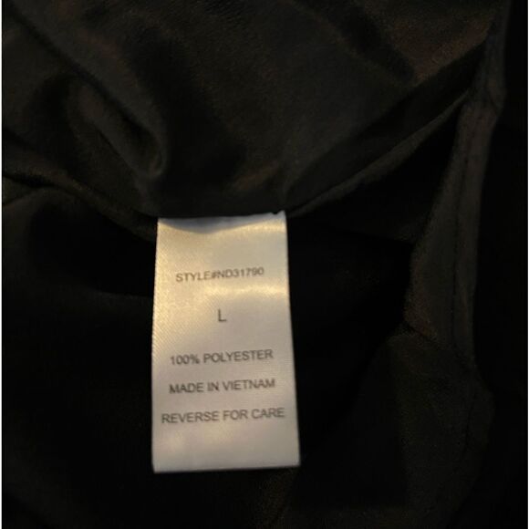 Urban Outfitters Lumiere Black Long Sleeve Swiss Dot
Dolman Dress Size Large - Picture 3 of 8